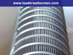 Reverse rolled wedge wire screen