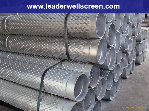 Bridge slotted well drilling screen