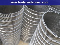 Liquid and solids separation usage wedge wire screen