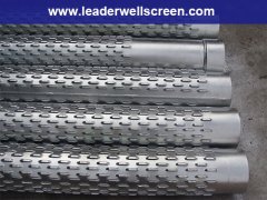 Galvanized steel bridge slot screen for well drilling