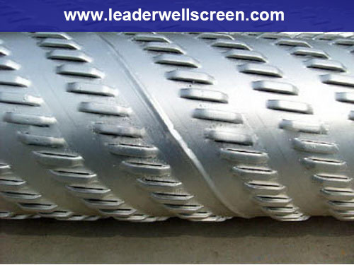 chinese manufature spiral welded bridge slot screen for water well