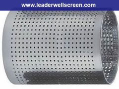 SS perforated metal pipe for muffler exhaust system