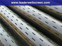 Metal material high strength slotted pipe