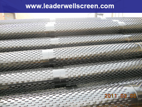 bridged slotted screens with longitudinal welding