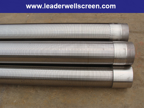 Cylindrical water well casing screen pipe 