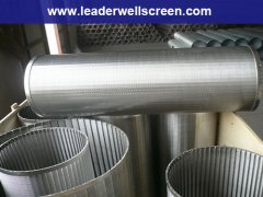 Wedge wire screen water filter strainer