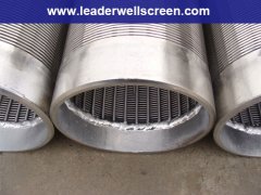 stainless steel slot screen pipe/SS johnson wedge wire scree