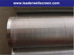 LCG low carbon galvanized steel water well screen pipe
